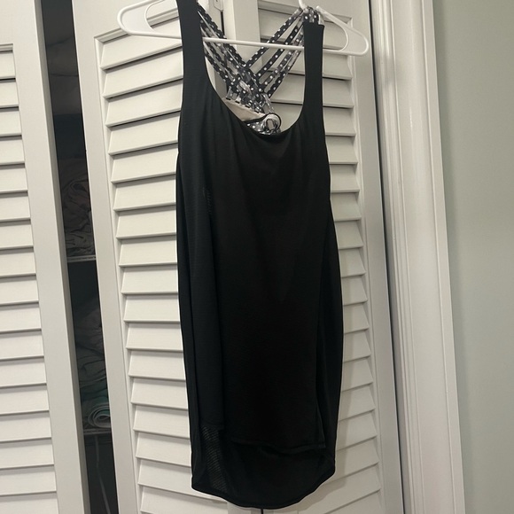 Lululemon Wild Tank Black/Dottie Dream Rose Neutral Blush Black Size 6 - Picture 3 of 6